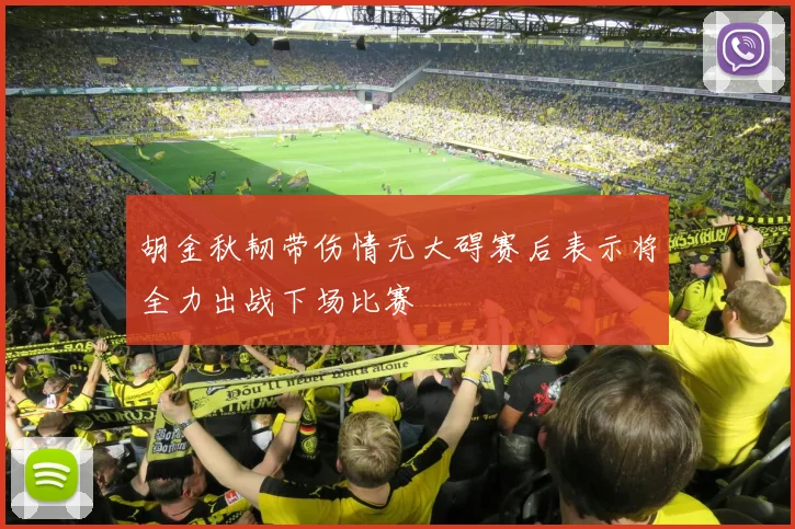 胡金秋韧带伤情无大碍赛后表示将全力出战下场比赛